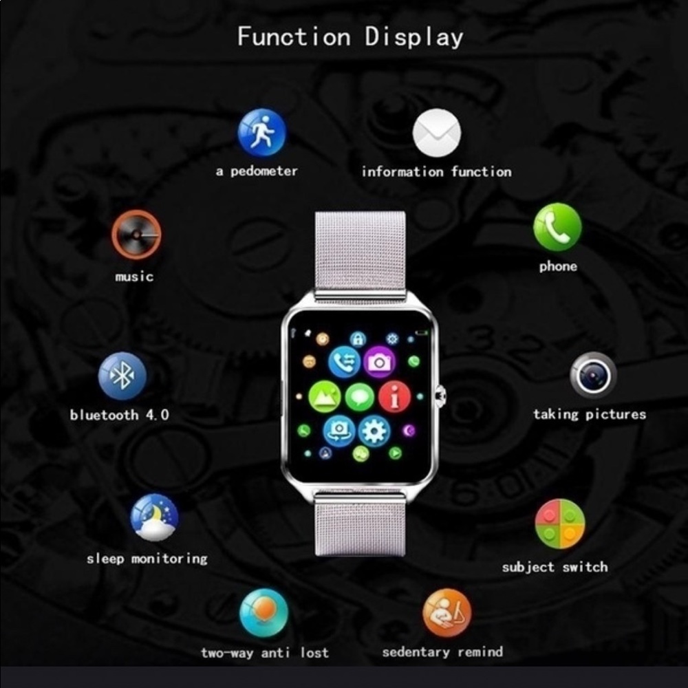 NEW Z60 PLUS Smart Watch Phone Pedometer